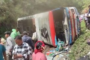 धनकुटामा बस दुर्घटना