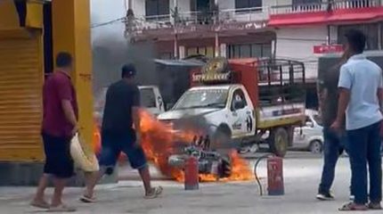 मोटरसाइकल आगलागी अपडेट : रिकन्डिसन हाउसबाट आजै किनेका थिए