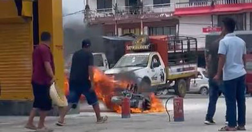 मोटरसाइकल आगलागी अपडेट : रिकन्डिसन हाउसबाट आजै किनेका थिए
