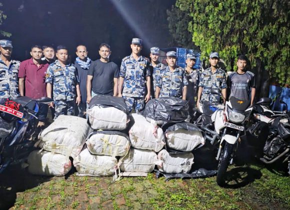 मोरङबाट १४ लाख बढीको अवैध हरियो तरकारी र कपडा बरामद