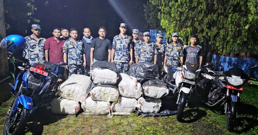 मोरङबाट १४ लाख बढीको अवैध हरियो तरकारी र कपडा बरामद