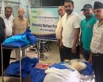 रोटरी क्लब विराटनगर मिडटाउनद्वारा काेशी अस्पतालकाे प्रसुती वार्डमा फलफूल वितरण