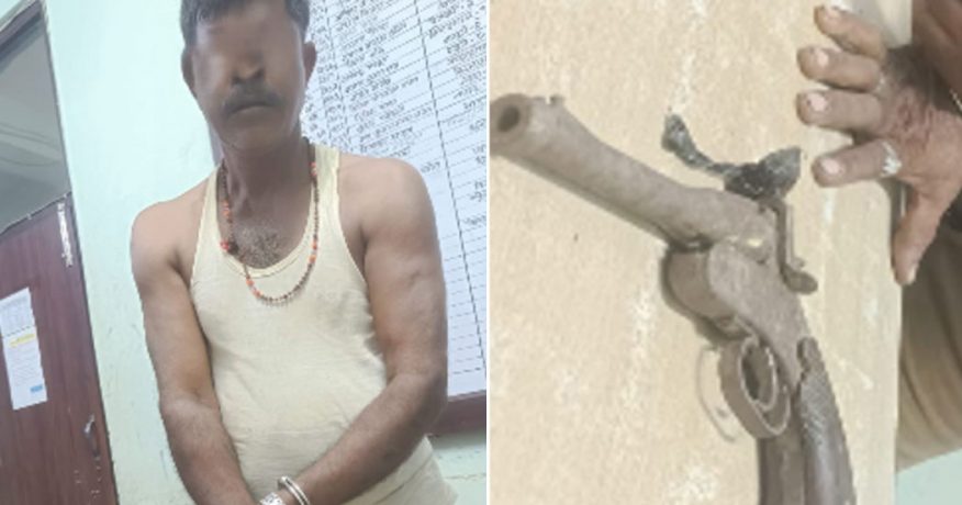 विराटनगरबाट कटुवा पेस्तोल र लागूऔषधसहित एक जना पक्राउ