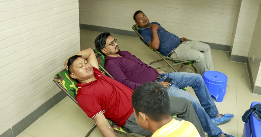 जीवन विकास सामुदायिक अस्पतालमा रक्तदान, ५४ पिन्ट रगत संकलन