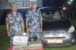 मोरङको जहदामा कारबाट गाँजा बरामद, कार छाडेर भागे चालक