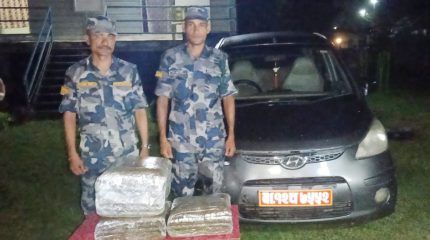 मोरङको जहदामा कारबाट गाँजा बरामद, कार छाडेर भागे चालक