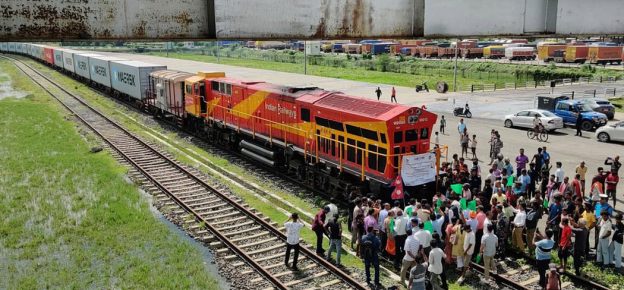 पहिलोपटक विराटनगर आइपुग्यो कार्गो रेल