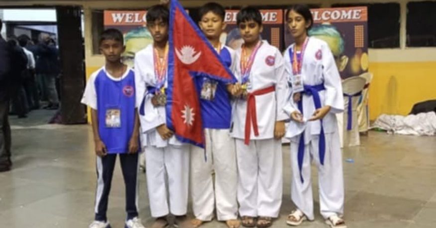 कलकत्तामा सम्पन्न अन्तराष्ट्रिय करातेमा विराटनगरका खेलाडीलाई १४ पदक