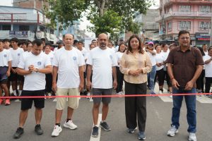 न्युरो अस्पतालको वार्षिकोत्सव : गाईघाटमा मिनी म्याराथन र निःशुल्क स्वास्थ्य शिविर