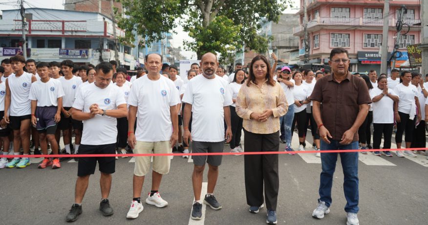 न्युरो अस्पतालको वार्षिकोत्सव : गाईघाटमा मिनी म्याराथन र निःशुल्क स्वास्थ्य शिविर