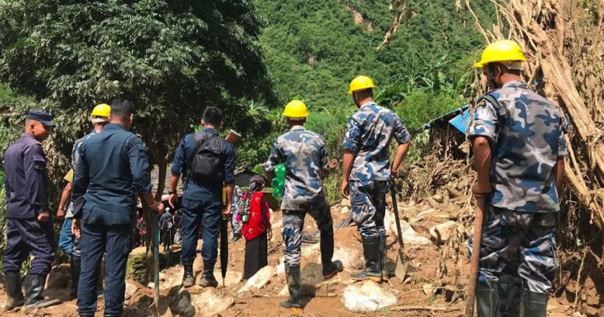 रोल्पामा पहिरोमा परेर ज्यान गुमाउनेको संख्या सात पुग्यो