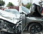 विराटनगरमा कलेजको गेटबाट निस्किँदै गरेको कारलाई ट्रकले दियो ठक्कर