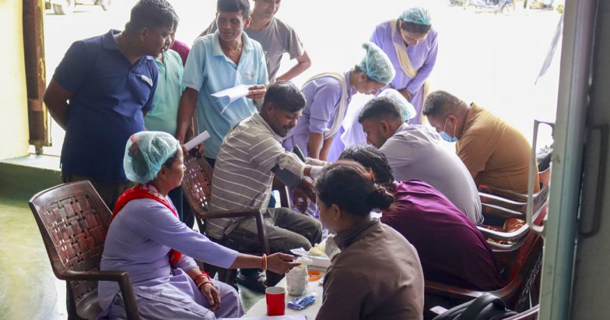हेल्थ एण्ड हाइजिनमा जीवन विकास अस्पतालको स्वास्थ्य शिविर