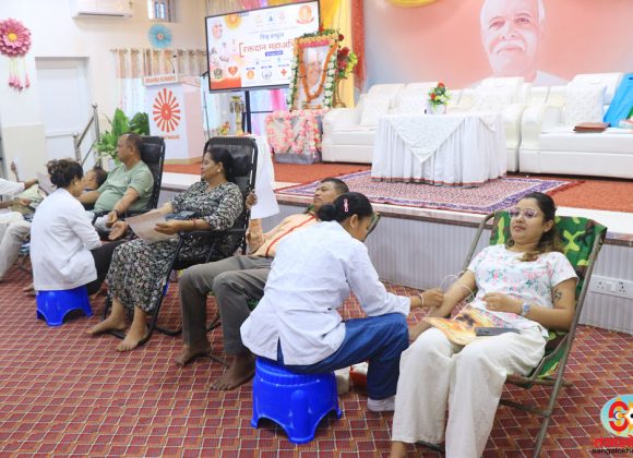 विराटनगरको ब्रह्माकुमारीमा भएको रक्तदानबाट ९६ पिन्ट रगत सङ्कलन