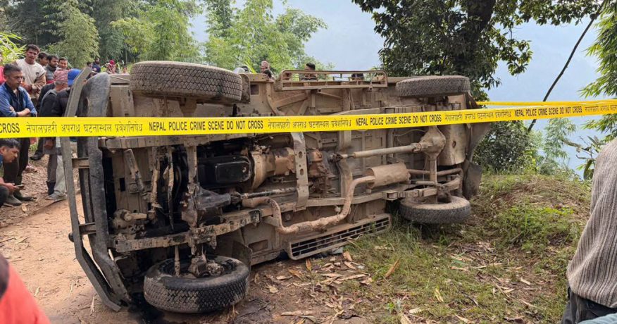 इलाममा बोलेरो दुर्घटना हुँदा चालकको मृत्यु