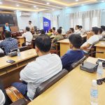 युवा उद्यमी मञ्च विराटनगरद्वारा कुलमान घिसिङसँग भेटघाट
