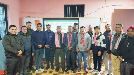 बाढीपीडितलाई रंगेली नगर प्याब्सन समितिद्वारा ४ लाख ८३ हजार सहयोग