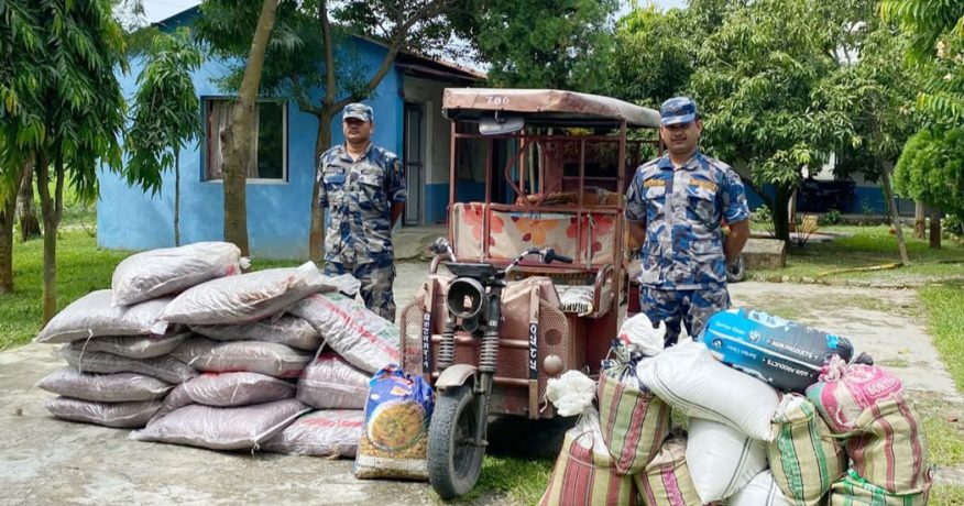 विराटनगरको दरैयाबाट २ लाख २६ हजार बढीको अवैध सामान बरामद