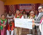 धनकुटाको भारती माविलाई डा.सुनिल शर्माद्वारा पाँच करोड सहयोग