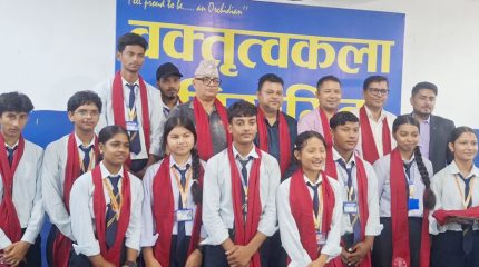 विराटनगरको अर्किड कलेजमा वक्तृत्वकला, २३ जनालाई पछि पार्दै युनिसा प्रथम