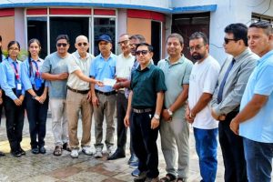 विराटनगरको कान्तिपुर कलेजद्वारा बाढीपीडितलाई ५ लाख सहयोग