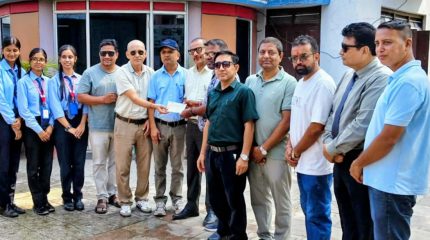 विराटनगरको कान्तिपुर कलेजद्वारा बाढीपीडितलाई ५ लाख सहयोग