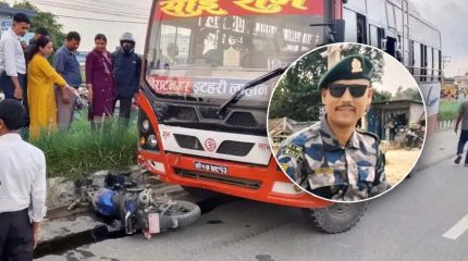 तीजमा व्रत बसेकी श्रीमतीलाई पानी खुवाउन आउँदै थिए, दुर्घटनामा अस्ताए