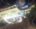 धनकुटामा शव बोकेको एम्बुलेन्स दुर्घटना