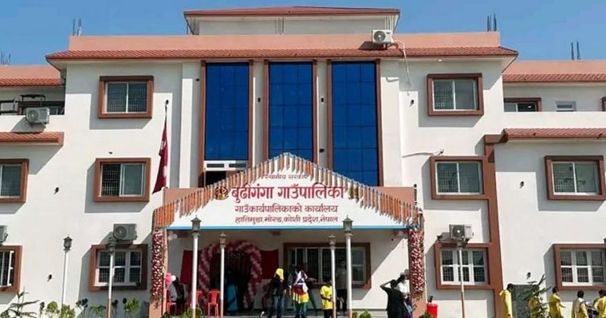 बुढीगंगा गाउँपालिकाको नयाँ प्रशासनिक भवनको उद्घाटन