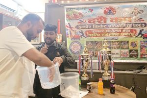 विराटनगरमा इन्डोर क्रिकेट प्रतियोगिता हुँदै