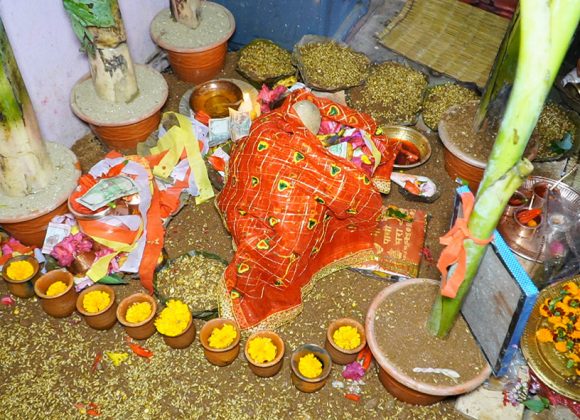 धनकुटाको निशान भगवती मन्दिरमा राखियो जमरा (फोटो फिचर)