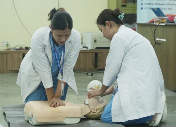 विराटनगरमा न्युरो अस्पतालको आयोजनामा सीपीआर तालिम
