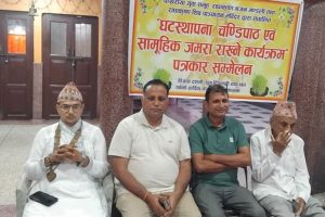 विराटनगरको राधाकृष्ण शिव पञ्चायन मन्दिरमा सामूहिक जमरा राखिने