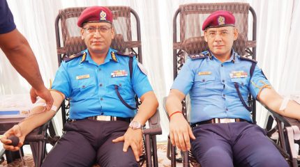 विराटनगरमा प्रहरी दिवसको अवसरमा रक्तदान, १३६ पिन्ट रगत संकलन