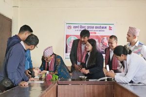 धनकुटामा पहिलोपटक स्वर्ण विन्दु प्राशन, मन्त्री पराजुलीद्वारा शुभारम्भ