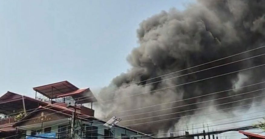 झापाको बिर्तामोड बजारमा भीषण आगलागी
